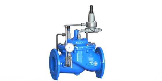 पीएन25 अधिकतम दबाव रखरखाव वाल्व 0-80°C अनुप्रयोगों के लिए लचीला लोहे के निर्माण के साथ