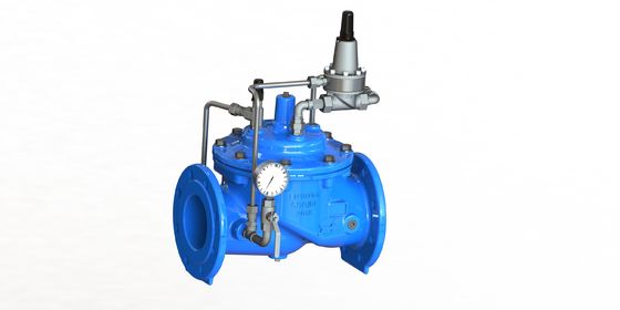 पीएन25 अधिकतम दबाव रखरखाव वाल्व 0-80°C अनुप्रयोगों के लिए लचीला लोहे के निर्माण के साथ