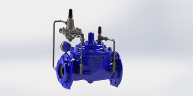 स्टेनलेस स्टील पायलट फ्लो कंट्रोल वाल्व EPDM सील मैनुअल एक्ट्यूएशन के साथ 0-80°F तापमान रेंज के लिए PN10/16/25