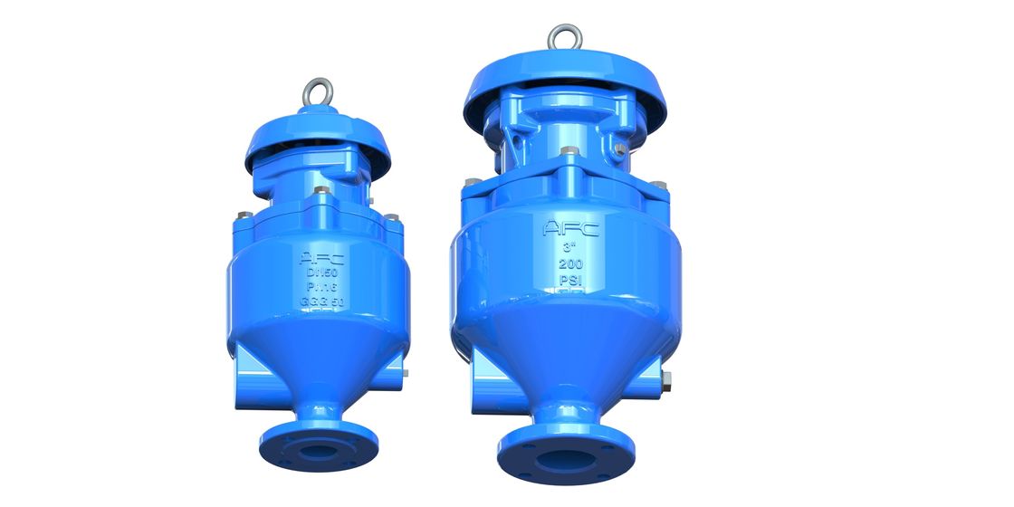 अपशिष्ट जल प्रणालियों के लिए उच्च तापमान प्रतिरोध ≤80°C और संक्षारण विरोधी के साथ लचीला लोहे के अपशिष्ट वायु रिलीज़ वाल्व